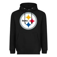 Black pittsburgh SPORT Heavyweight Hoodie - linhVisuals