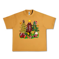 Peanut Butter christmas with american football trees bbs Urban Heavy Tee - BundleAndBundleShop
