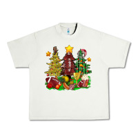 Christmas With American Football Trees Bbs Urban Heavy Tee | Teevron