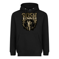 Black Rush grey Heavyweight Hoodie - linhVisuals