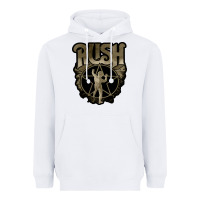 White Rush grey Heavyweight Hoodie - linhVisuals
