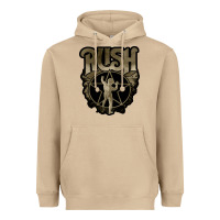 Mushroom Rush grey Heavyweight Hoodie - linhVisuals