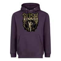 Plum Rush grey Heavyweight Hoodie - linhVisuals