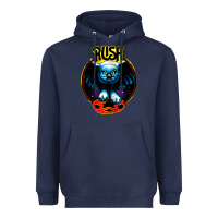 Navy rush transparent Heavyweight Hoodie - linhVisuals
