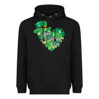 Black happy st patricks day funny irish Heavyweight Hoodie - linhVisuals
