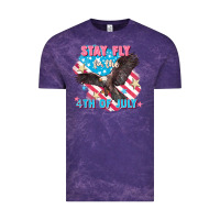 Cloud Purple Stay fly for the 4th of July Vintage Tee - FaDigitalArtStudio