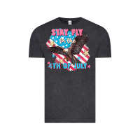 Vintage Black Stay fly for the 4th of July Vintage Tee - FaDigitalArtStudio