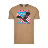 Vintage Coffee Stay fly for the 4th of July Vintage Tee - FaDigitalArtStudio
