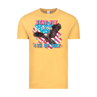 Vintage Mustard Stay fly for the 4th of July Vintage Tee - FaDigitalArtStudio