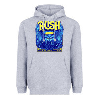 Heather Grey Rush 1975 Heavyweight Hoodie - linhVisuals