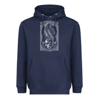 Navy edgar allen poe the raven nevermore t shirt Heavyweight Hoodie - linhVisuals