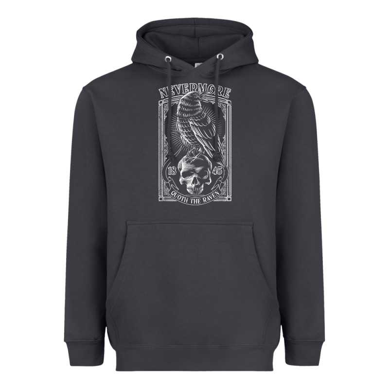 Edgar Allen Poe The Raven Nevermore T Shirt Heavyweight Hoodie by linhVisuals | Teevron