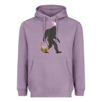 Lavender funny bigfoot easter design with easter basket and bigfoot t shirt Heavyweight Hoodie - linhVisuals