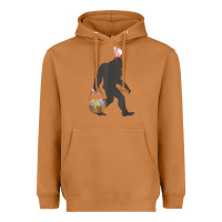 Meerkat funny bigfoot easter design with easter basket and bigfoot t shirt Heavyweight Hoodie - linhVisuals
