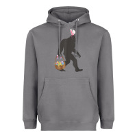 Storm funny bigfoot easter design with easter basket and bigfoot t shirt Heavyweight Hoodie - linhVisuals