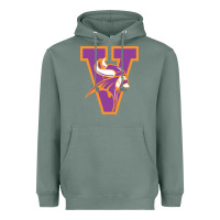 Sage missouri valley college vikings vectorized Heavyweight Hoodie - linhVisuals