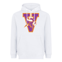 White missouri valley college vikings vectorized Heavyweight Hoodie - linhVisuals