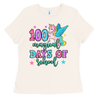 Bone hundred magical days of school unicorn Ladies Tee - OliviaCreatesArt