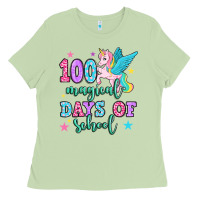 Hundred Magical Days Of School Unicorn Ladies Tee | Teevron