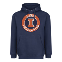Navy illinois fighting illini Heavyweight Hoodie - linhVisuals