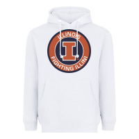 White illinois fighting illini Heavyweight Hoodie - linhVisuals