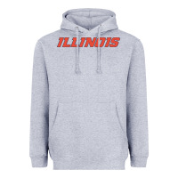 Heather Grey illinois fighting illini Heavyweight Hoodie - linhVisuals