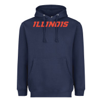 Navy illinois fighting illini Heavyweight Hoodie - linhVisuals