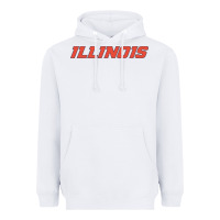 White illinois fighting illini Heavyweight Hoodie - linhVisuals