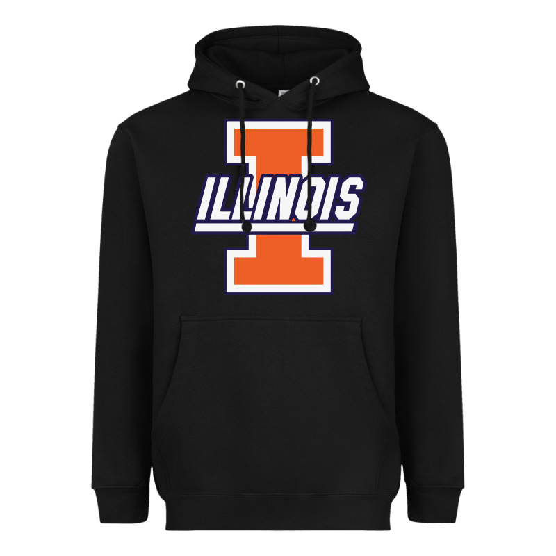 Illinois Fighting Illini Heavyweight Hoodie by linhVisuals | Teevron