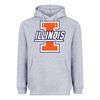 Heather Grey illinois fighting illini Heavyweight Hoodie - linhVisuals