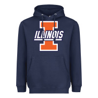 Navy illinois fighting illini Heavyweight Hoodie - linhVisuals