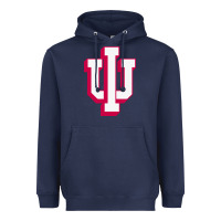 Navy indiana hoosiers Heavyweight Hoodie - linhVisuals