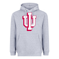 Heather Grey indiana hoosiers Heavyweight Hoodie - linhVisuals
