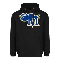 Black montreat college cavaliers vectorized Heavyweight Hoodie - linhVisuals