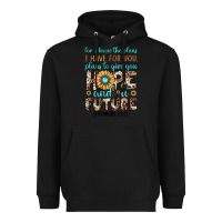 Black for i know the plans i have for you plans to give you hope and a futur Heavyweight Hoodie - JahusDesignShop