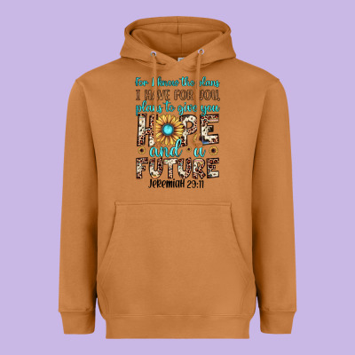 For I Know The Plans I Have For You Plans To Give You Hope And A Futur Heavyweight Hoodie Designed By Jahusdesignshop