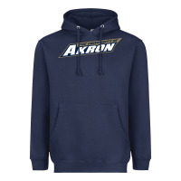 Navy akron university Heavyweight Hoodie - linhVisuals
