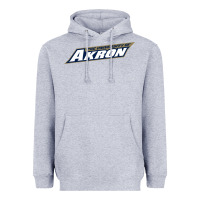 Heather Grey akron university Heavyweight Hoodie - linhVisuals