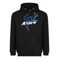 Black university of akron Heavyweight Hoodie - linhVisuals