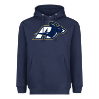 Navy akron university zips Heavyweight Hoodie - linhVisuals