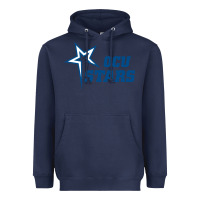 Navy oklahoma city university stars1 vectorized Heavyweight Hoodie - linhVisuals