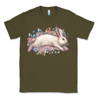 Army Green Easter Bunny leopard Easter Day Classic Tee - HowdyJamesFarm