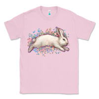 Bubblegum Pink Easter Bunny leopard Easter Day Classic Tee - HowdyJamesFarm