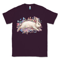 Plum Easter Bunny leopard Easter Day Classic Tee - HowdyJamesFarm