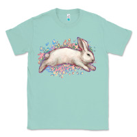 Seafoam Easter Bunny leopard Easter Day Classic Tee - HowdyJamesFarm