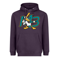 Plum the myrtle beach pelicans baseball Heavyweight Hoodie - linhVisuals
