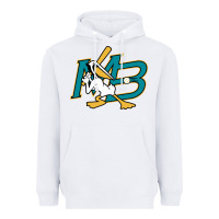 White the myrtle beach pelicans baseball Heavyweight Hoodie - linhVisuals