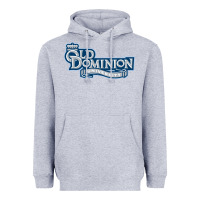 Heather Grey old dominion monarchs football Heavyweight Hoodie - linhVisuals