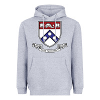 Heather Grey the pennsylvania quakers Heavyweight Hoodie - linhVisuals
