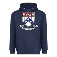 Navy the pennsylvania quakers Heavyweight Hoodie - linhVisuals